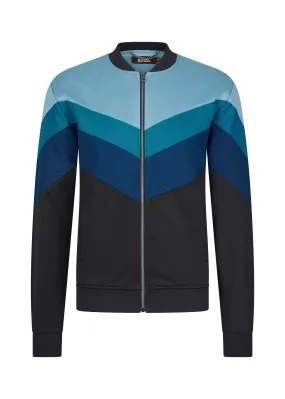 4 Funky flavours track jacket black blue