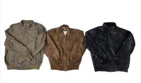 90s Vintage Leather Bomber Jackets Mixed - 08 Pcs