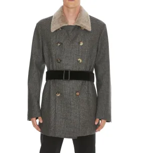 Alexander McQueen Tweed Print Field Coat