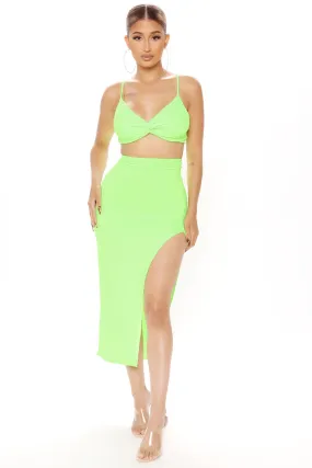 Always Right Skirt Set - Lime