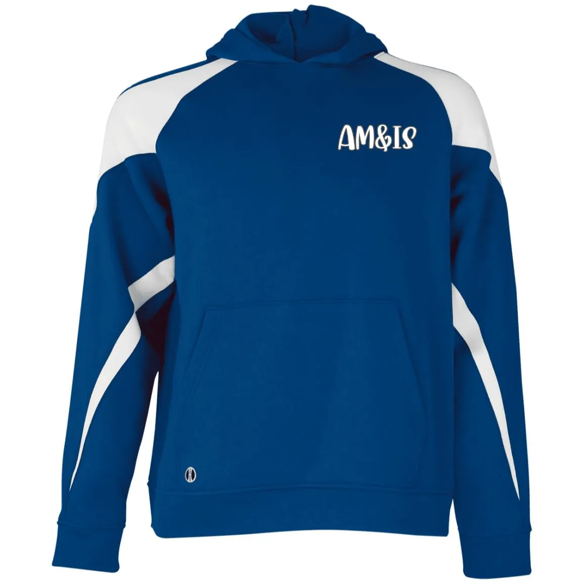 AM&IS Activewear Youth Athletic Colorblock Fleece Hoodie