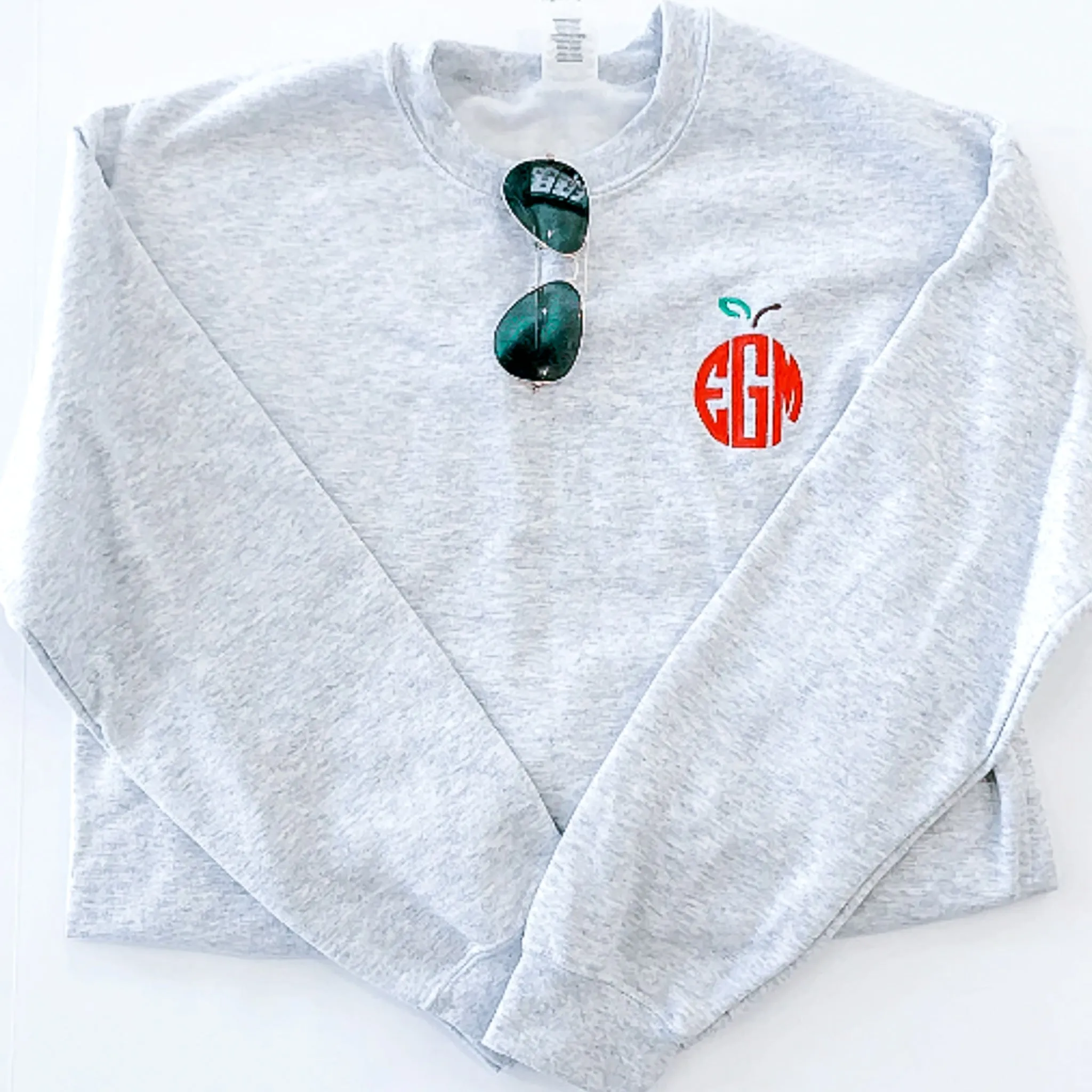 Apple Monogram Crewneck Sweatshirt