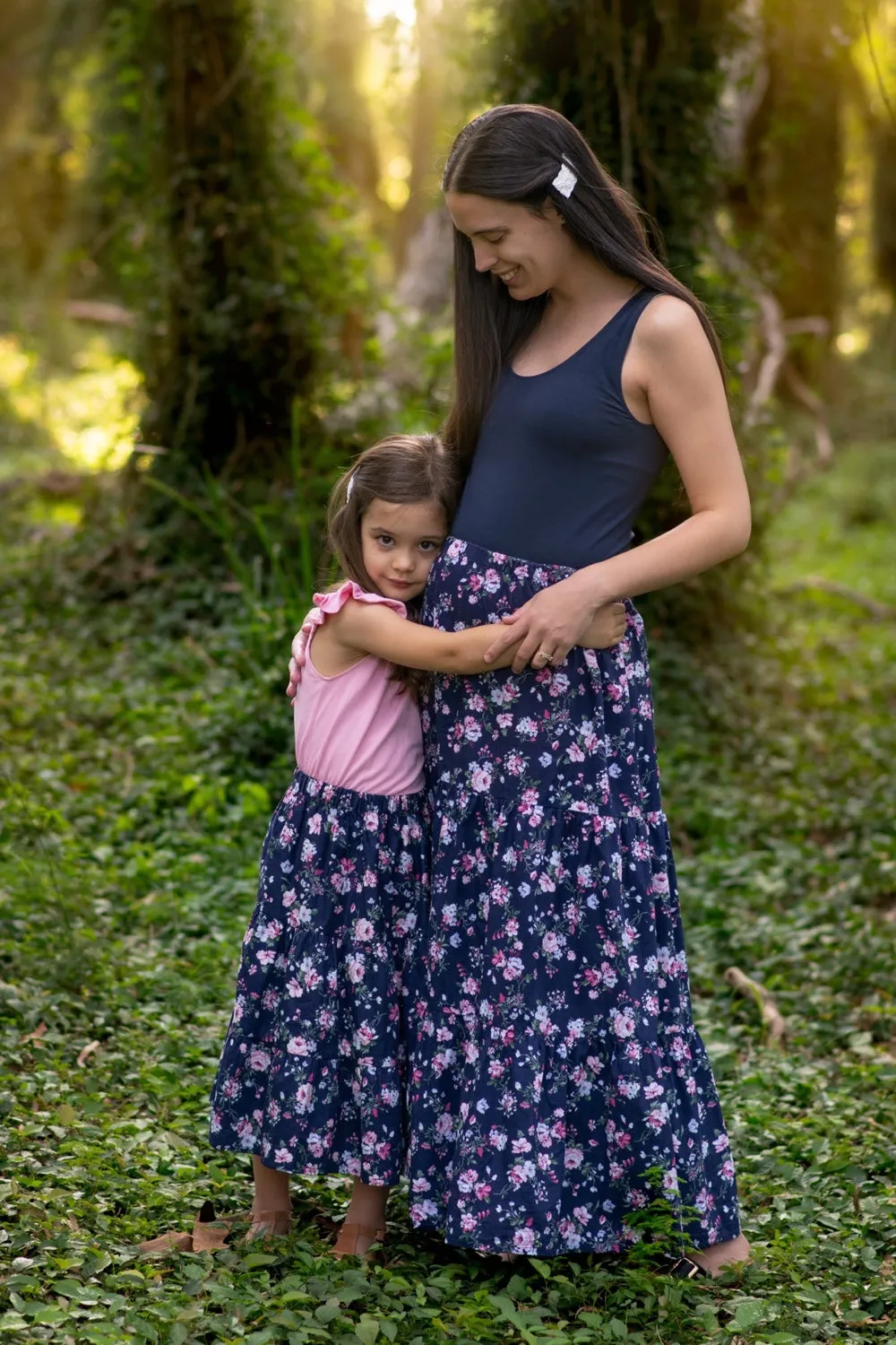 Arianna in Navy | Mummy & Me | Ladies Maxi Skirt