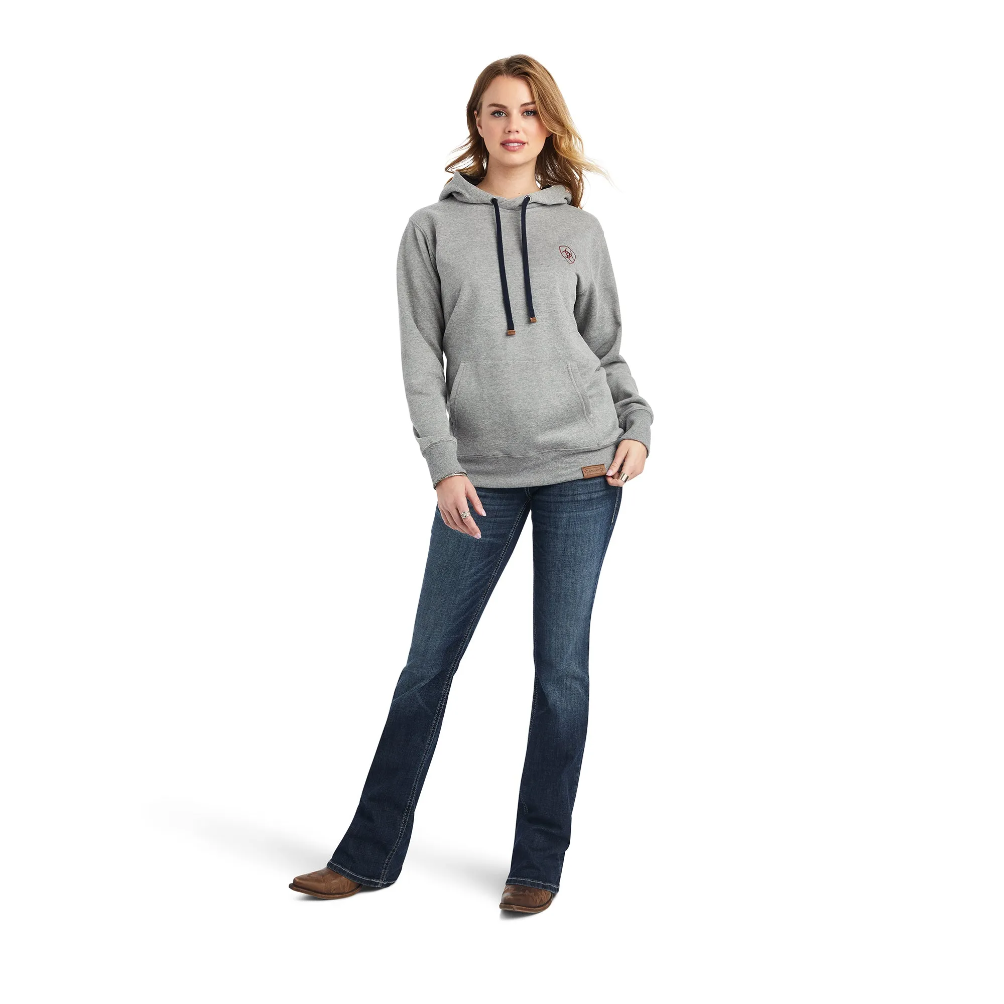 Ariat® Ladies Heather Grey Thunderbird Chimayo Hoodie 10042138