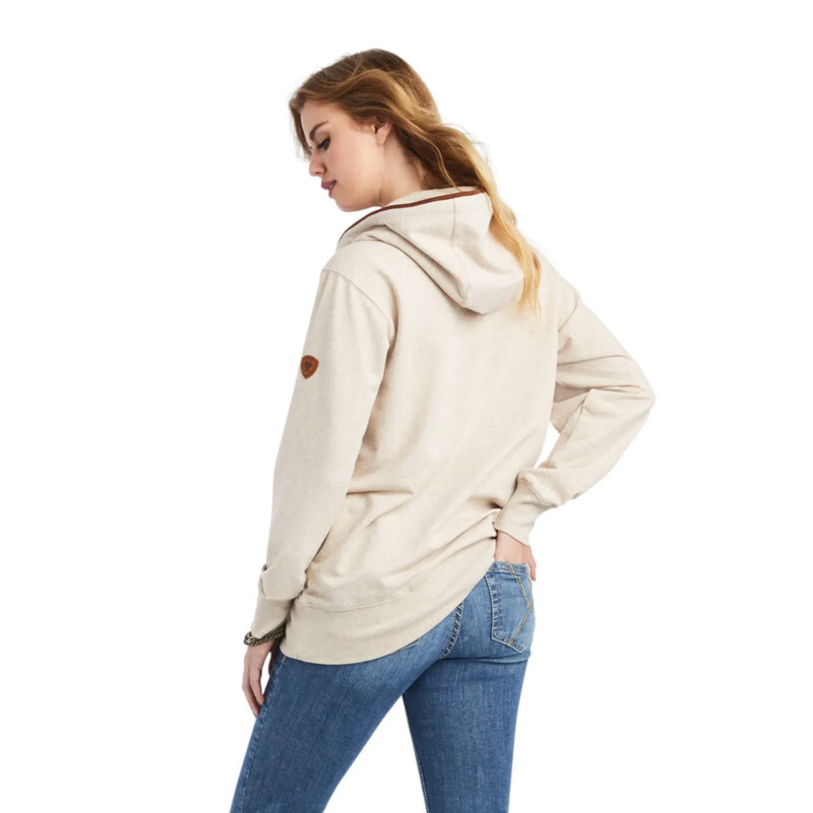 Ariat® Ladies R.E.A.L™ Oatmeal Heather Pullover Sweatshirt 10042239