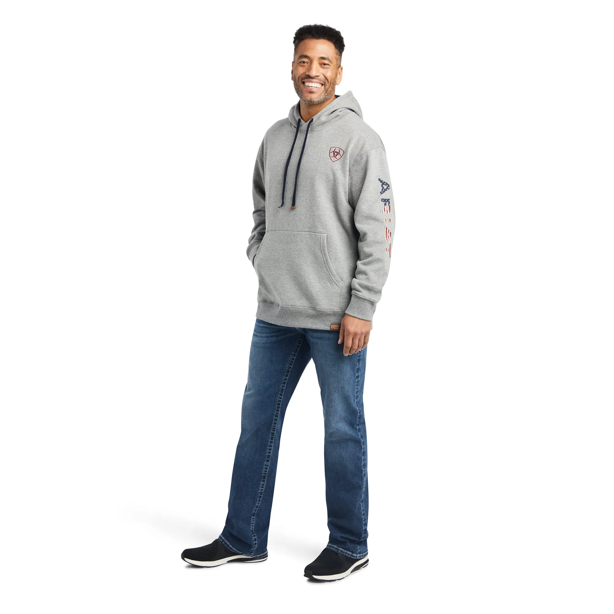 Ariat Men's Heather Grey Chimayo Graphic Pullover Hoodie 10042194