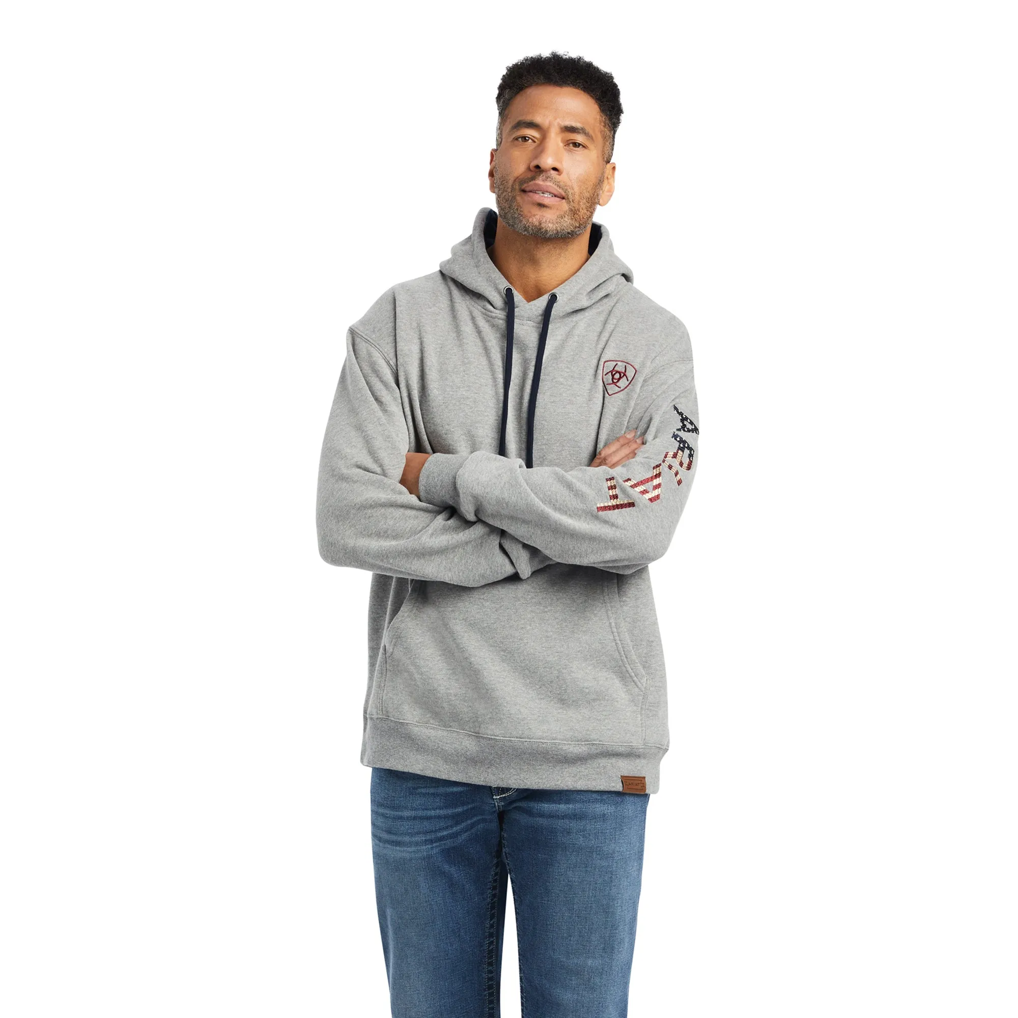 Ariat Men's Heather Grey Chimayo Graphic Pullover Hoodie 10042194