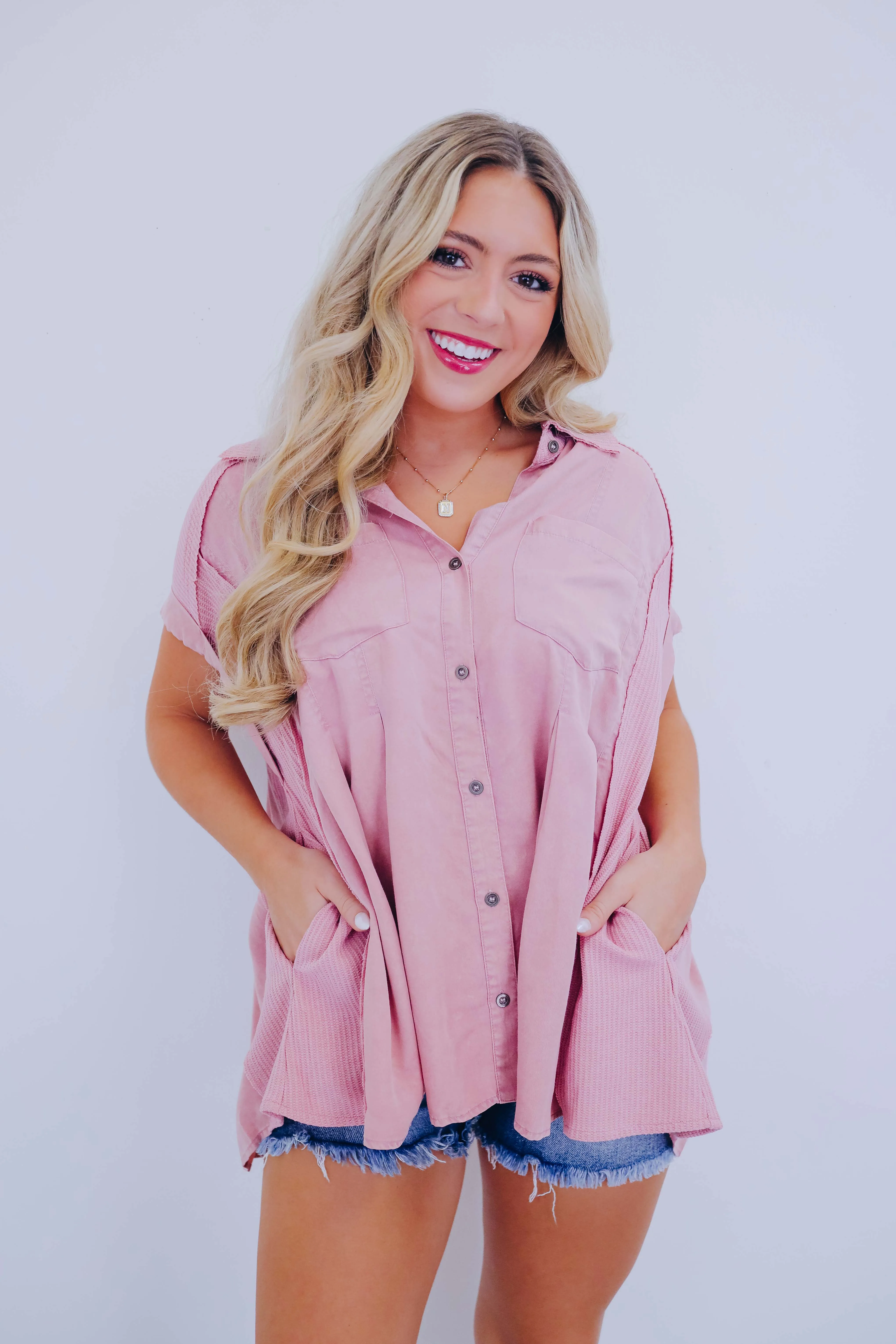 Arizona Oversized Button Up Shirt By Oli & Hali - 3 Colors