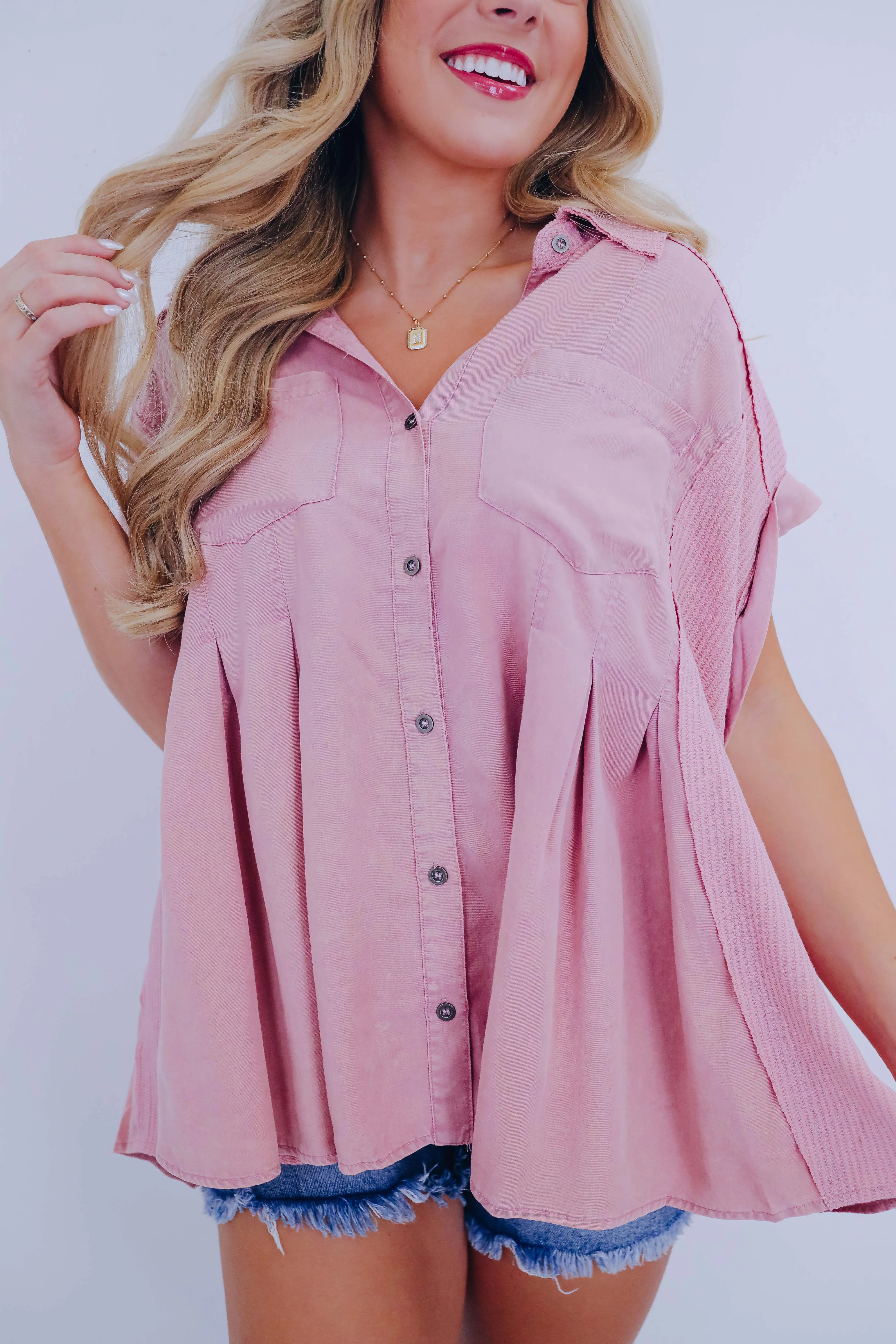 Arizona Oversized Button Up Shirt By Oli & Hali - 3 Colors