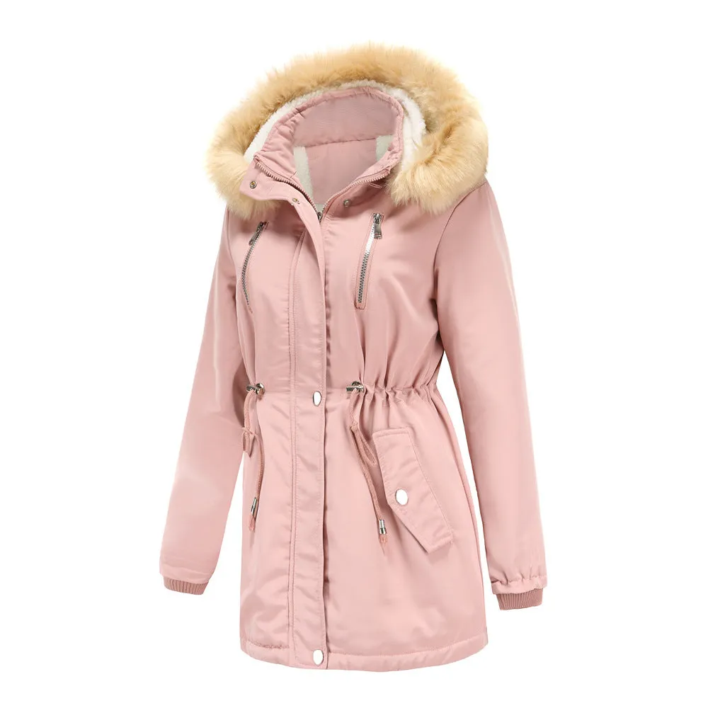 Ashleigh™ | Detachable Fur-Lined Cashmere Hooded Coat