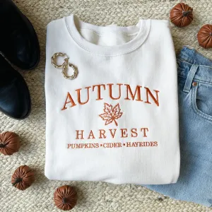 Autumn Harvest Embroidered Gemma Sweatshirt