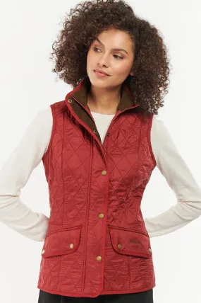 Barbour gilet ladies Cavalry in warm dark red LGI0016RE31