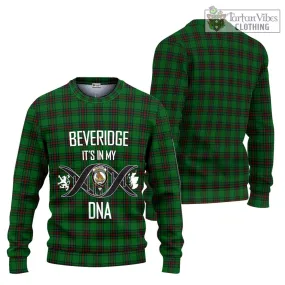 Beveridge Tartan Ugly Sweater with Family Crest DNA In Me Style