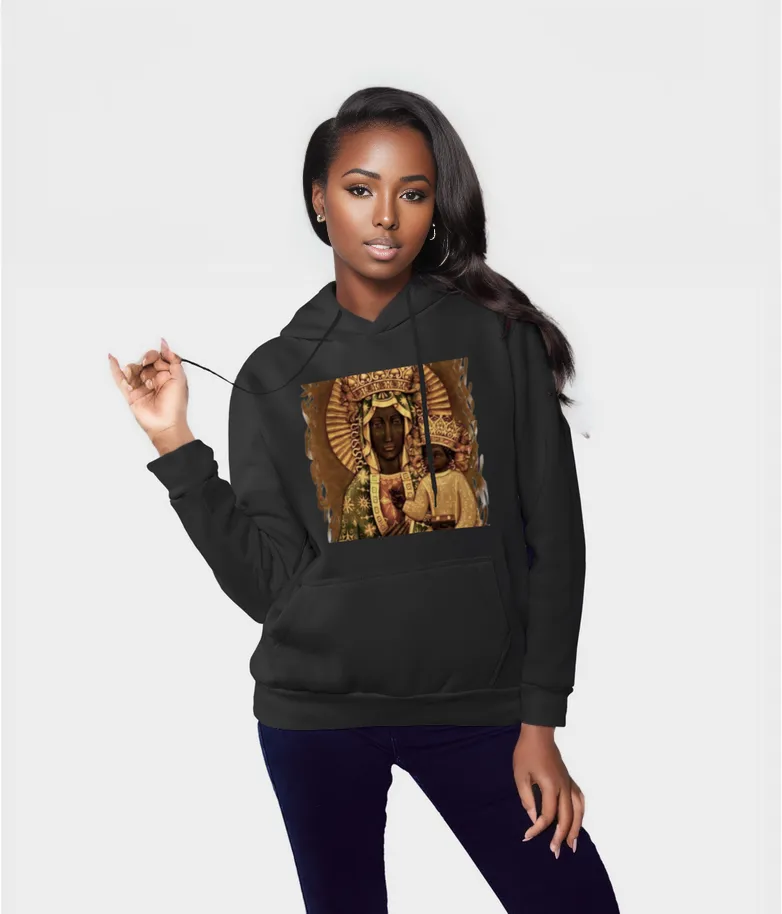 Black Madonna Pullover Hoodie