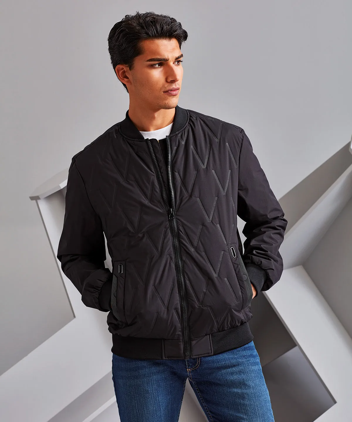 Black - Vector moulded bomber jacket