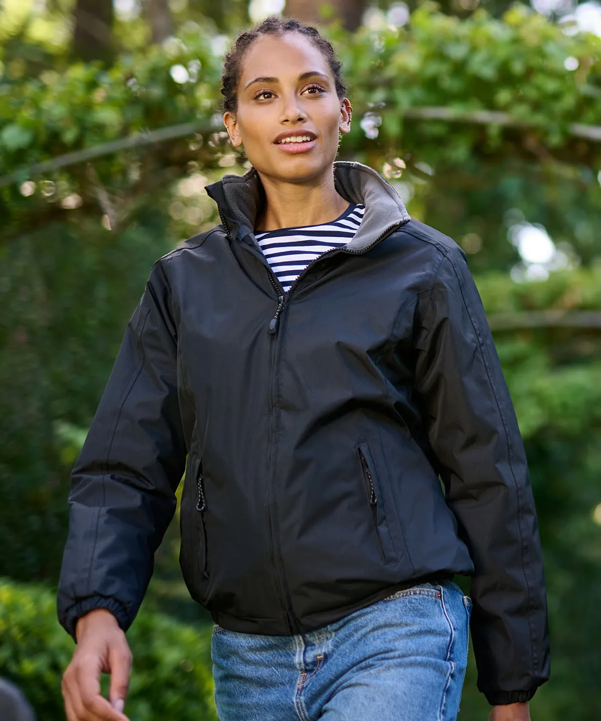 Black - Women's Dover fleece-lined bomber jacket