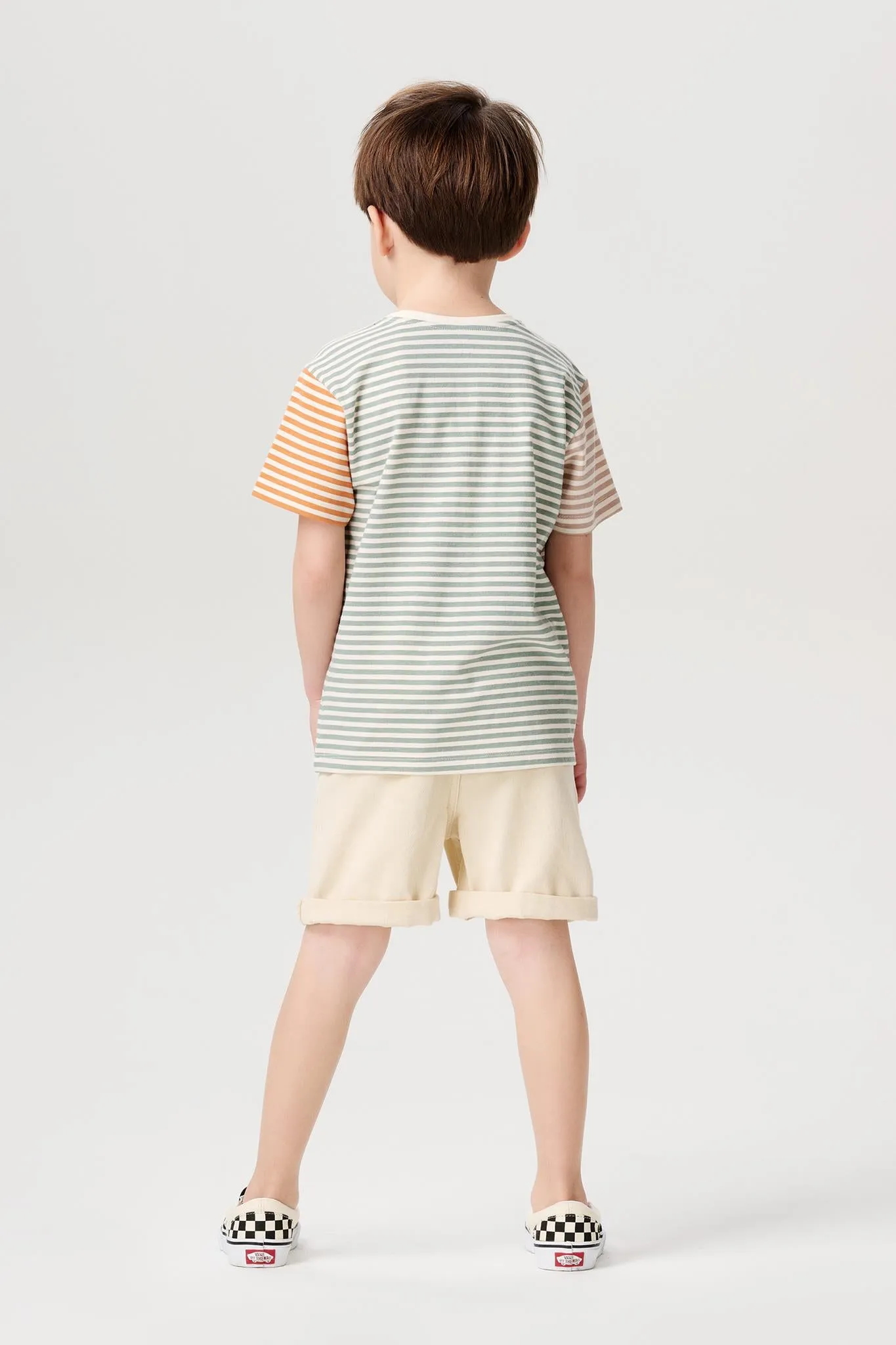 Boy's Cotton Dyer T-shirt - Whisper White