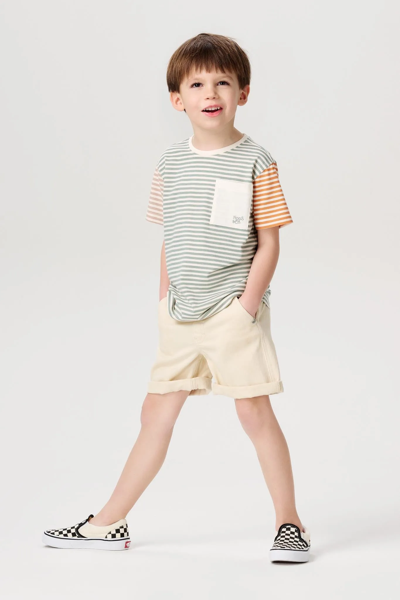 Boy's Cotton Dyer T-shirt - Whisper White