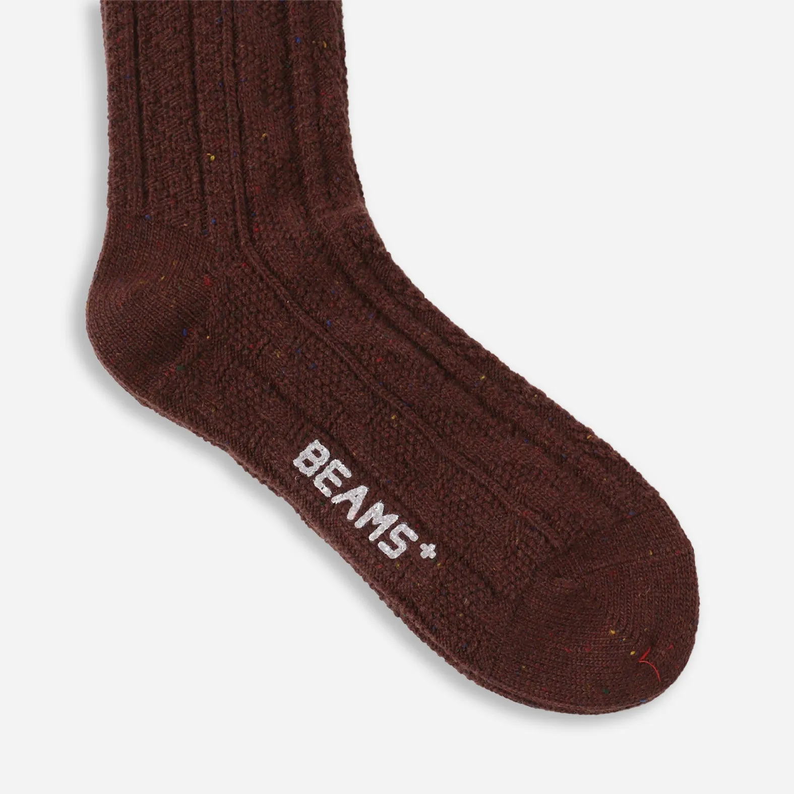 CABLE CRAZY SOCK - BROWN