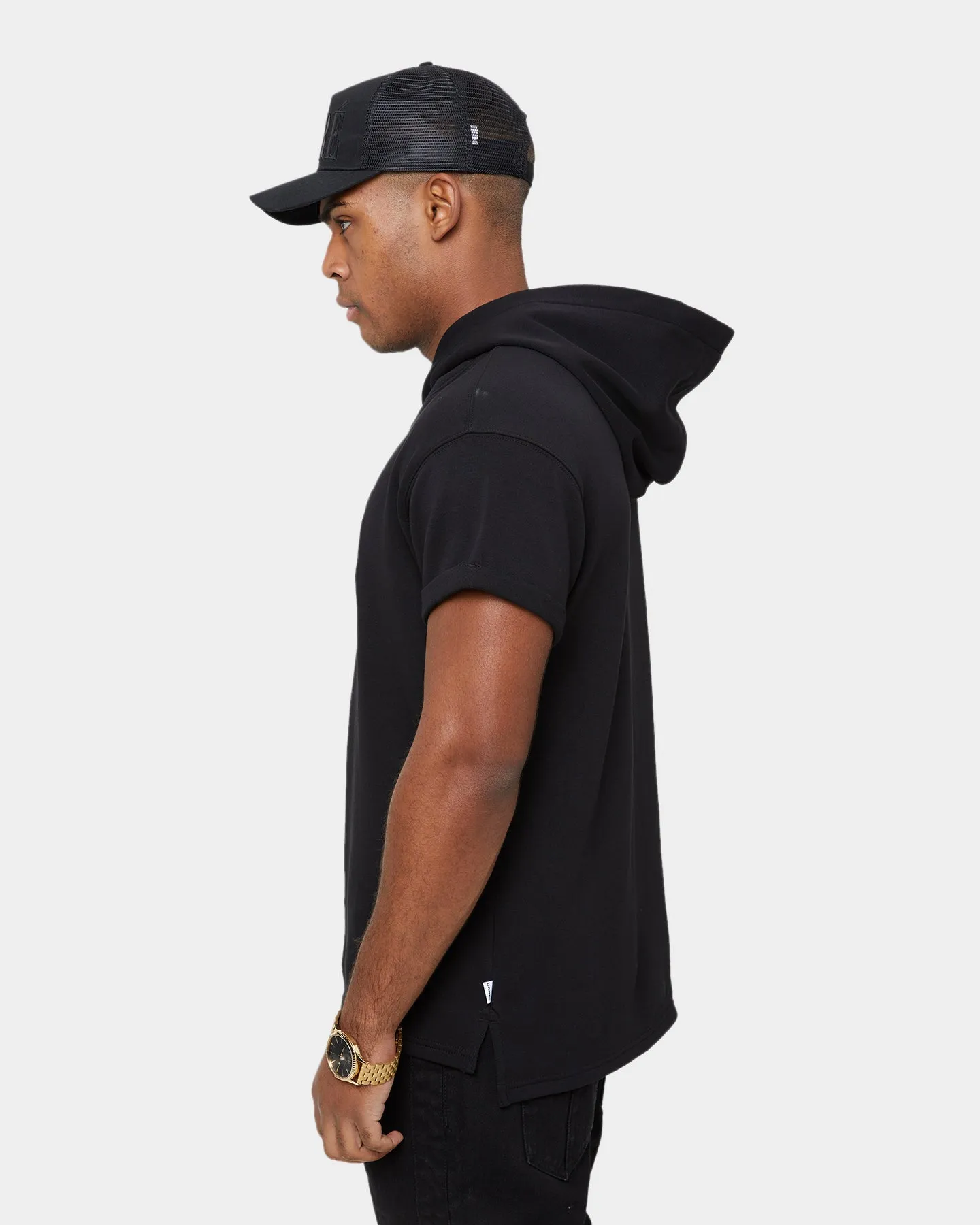 Carré Declaration MTN Short Sleeve Hoodie Black