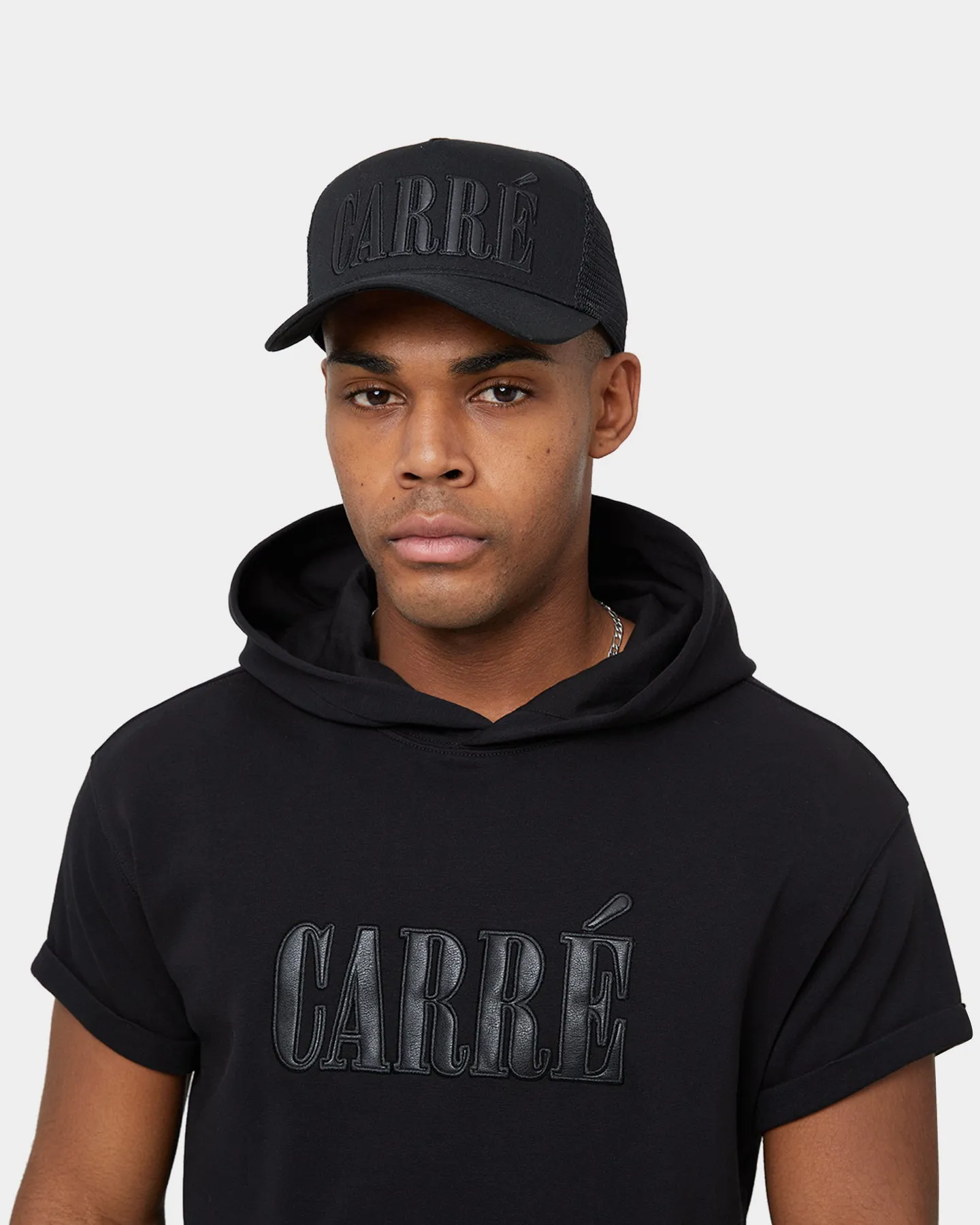 Carré Declaration MTN Short Sleeve Hoodie Black