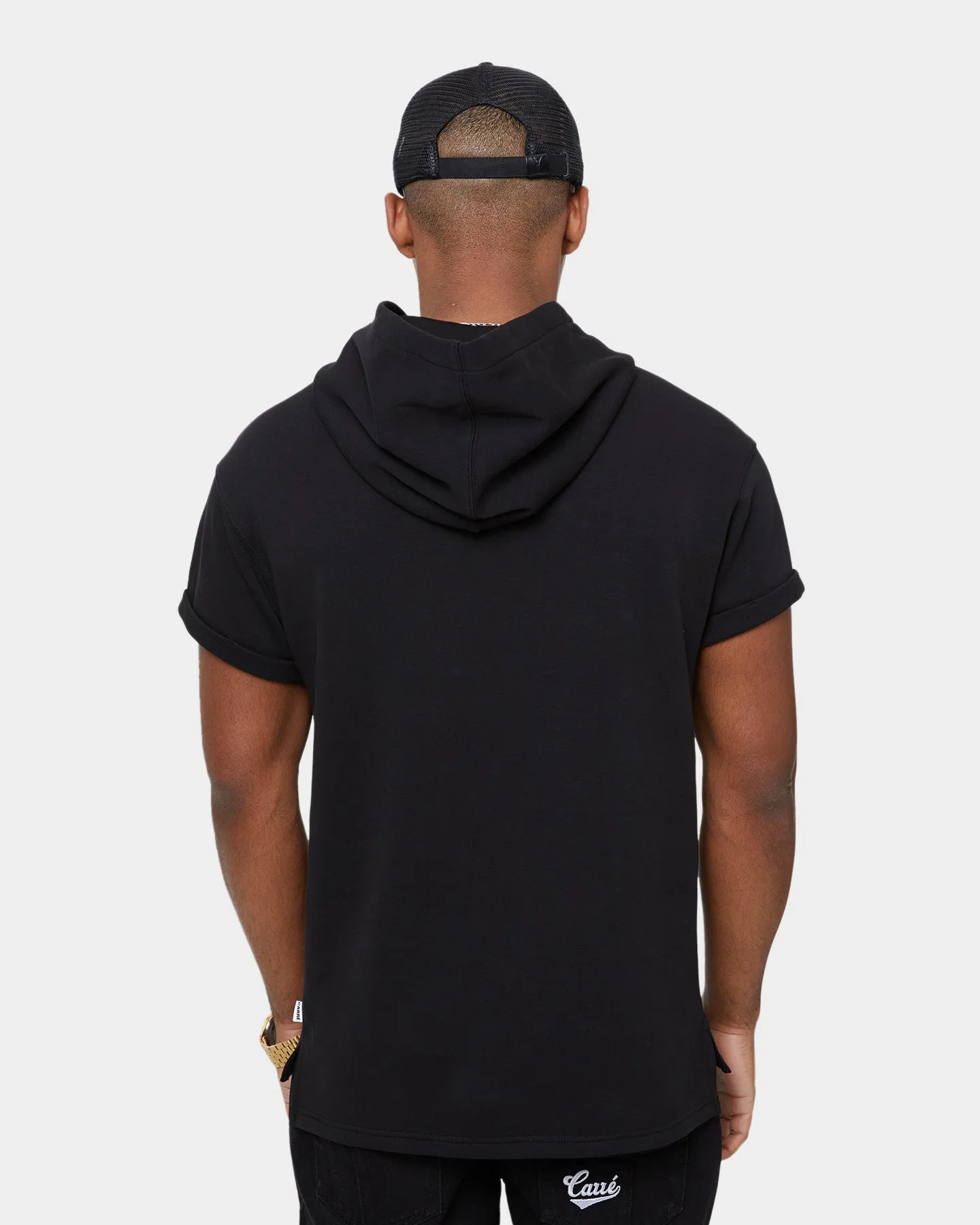 Carré Declaration MTN Short Sleeve Hoodie Black