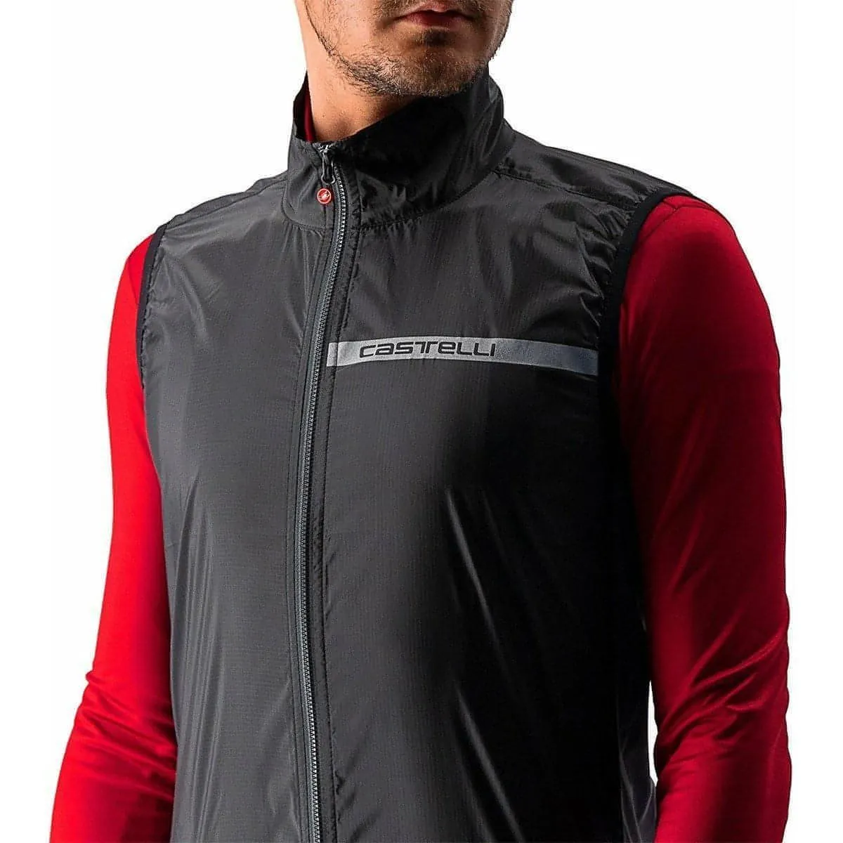 Castelli Squadra Stretch Mens Cycling Gilet - Black