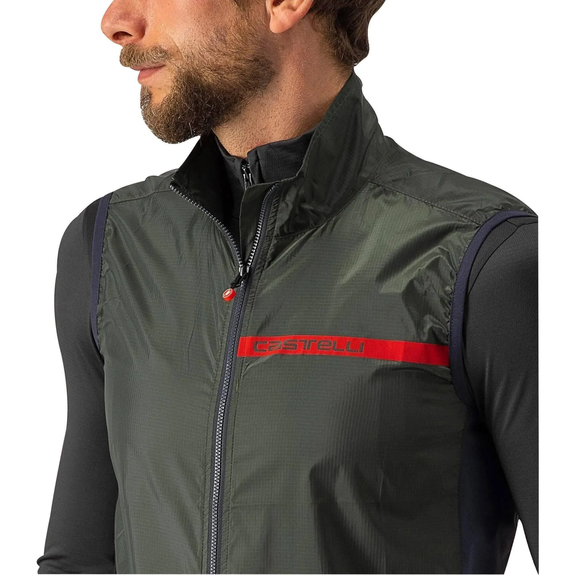 Castelli Squadra Stretch Mens Cycling Gilet - Green