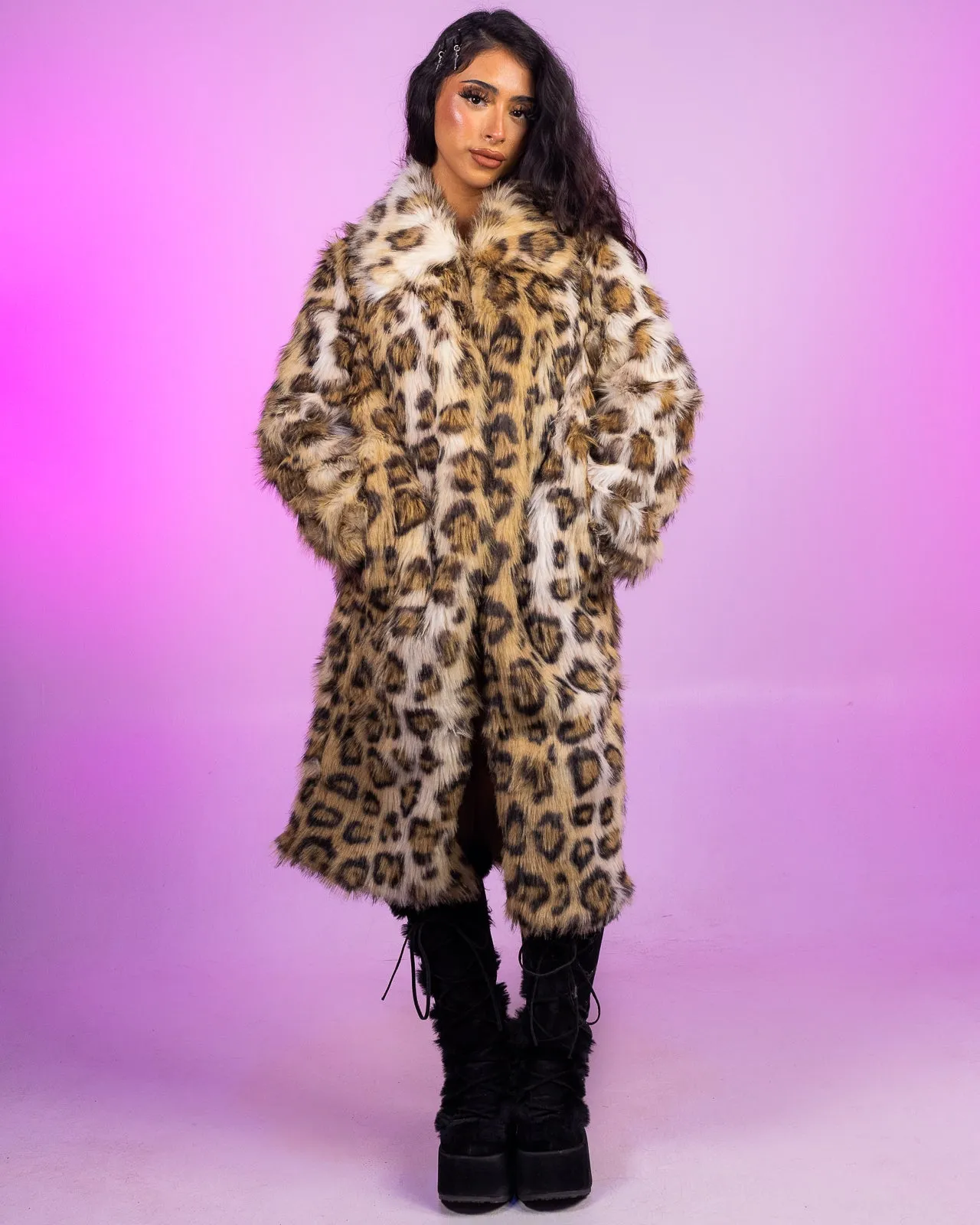 Cheetah Sistah Faux Fur Coat