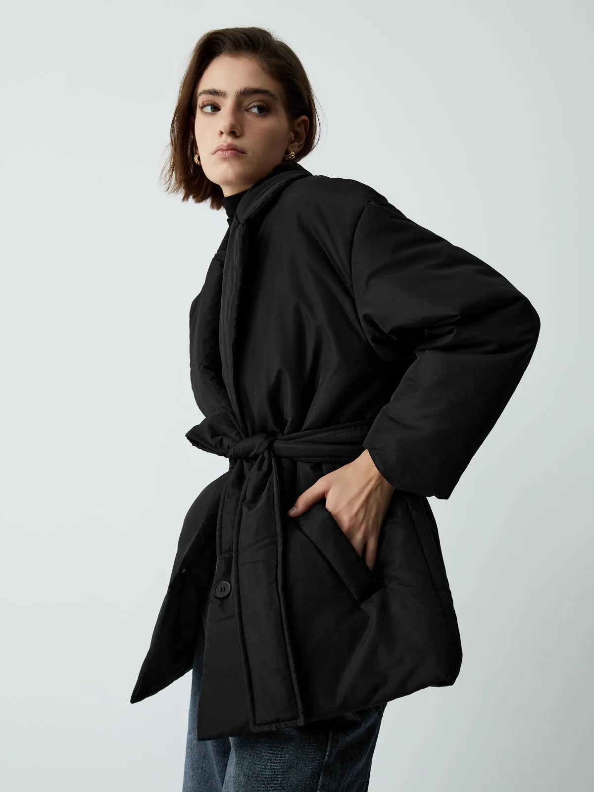 CHICMY- Essential Quilted Belted Coat