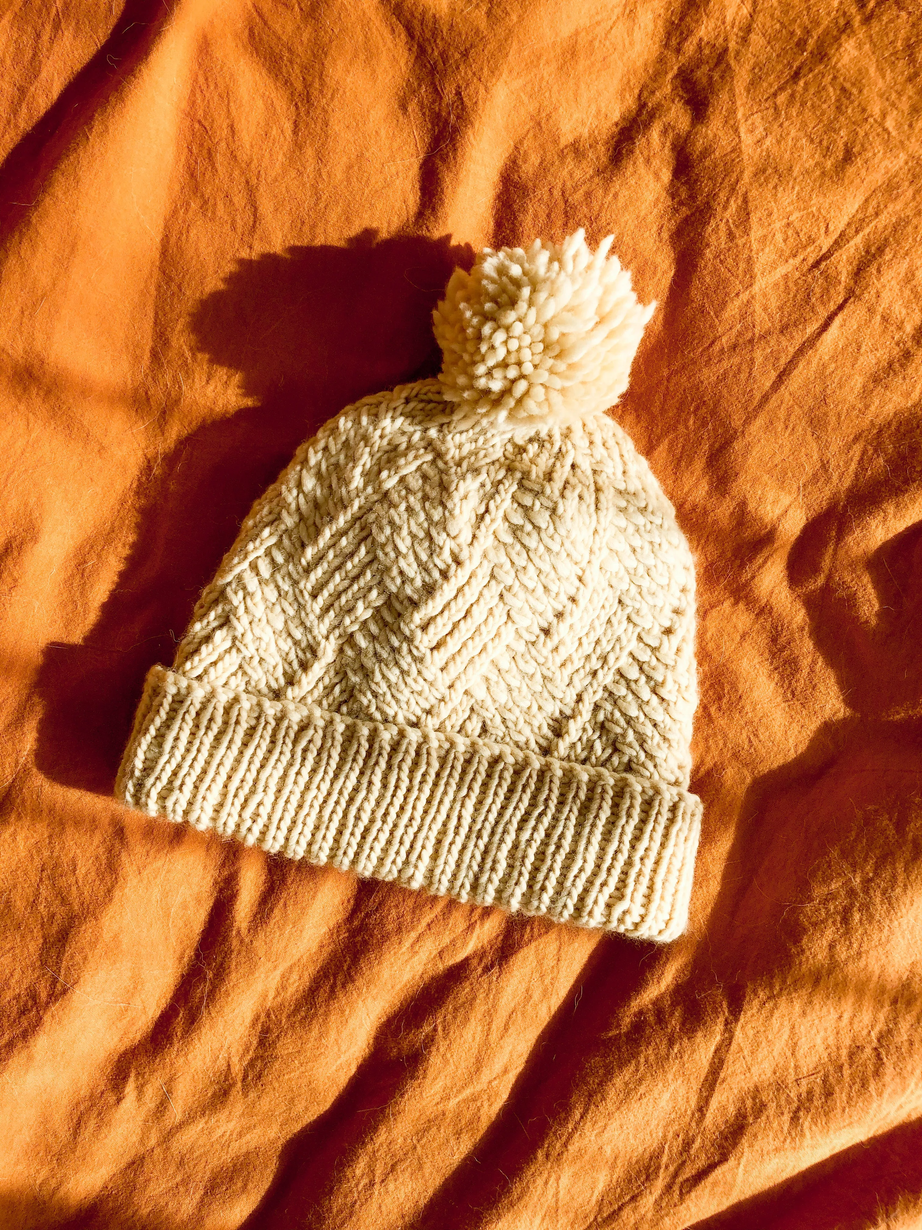 Claire Twist Beanie Knitting Pattern