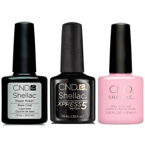 CND - Shellac Xpress5 Combo - Base, Top & Candied (0.25 oz)