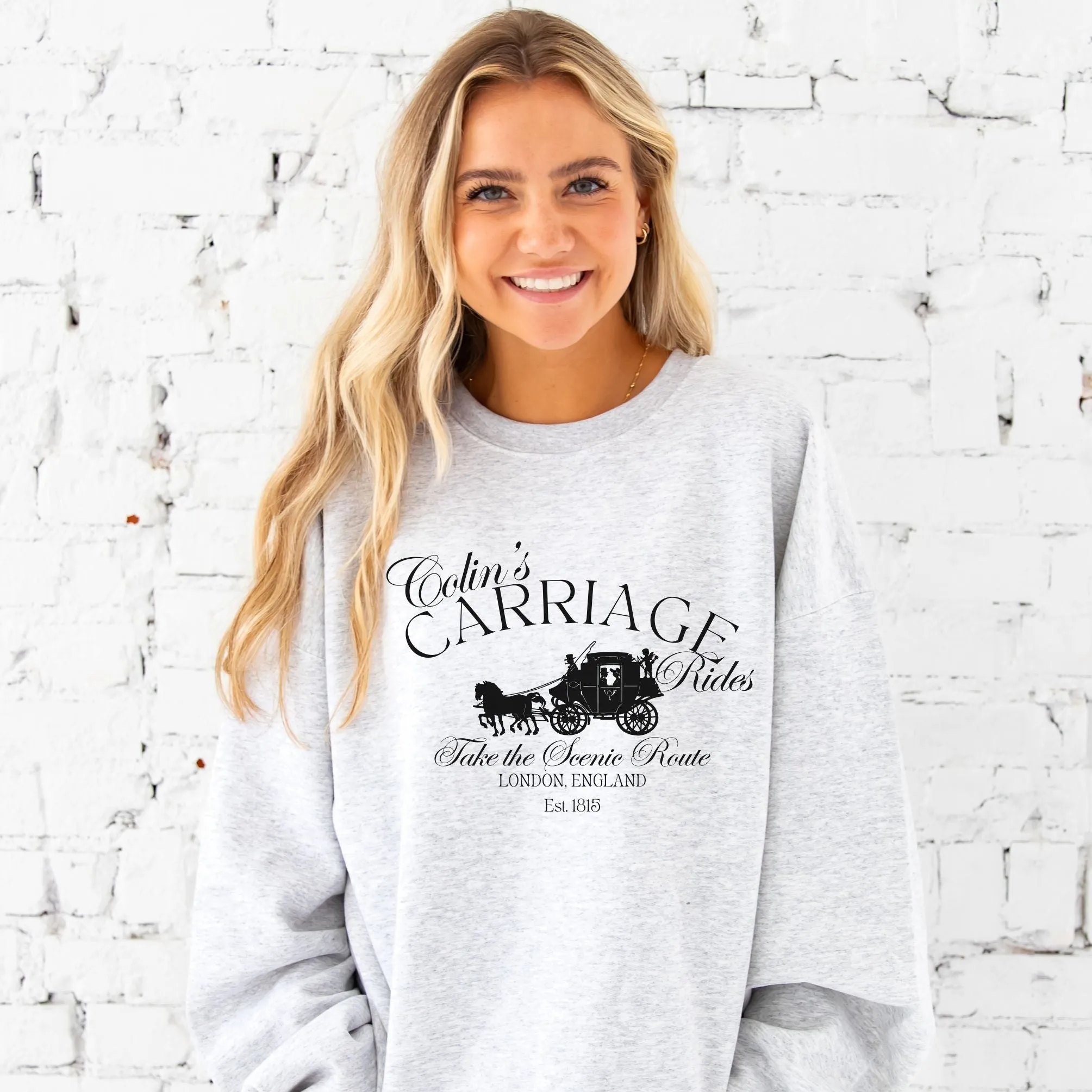 Colin's Carriage Rides Gemma Crewneck Sweatshirt