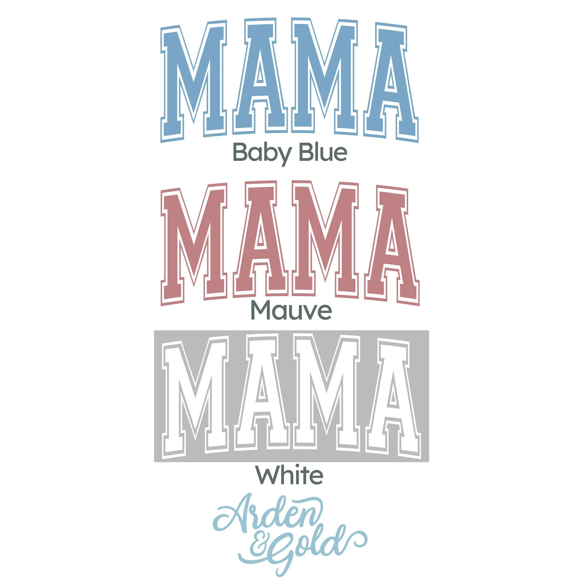 Custom Varsity MAMA Oversized Ladies Pullover