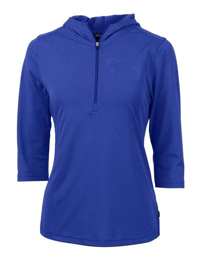 Cutter & Buck - Women's Virtue Eco Pique Half Zip Hoodie