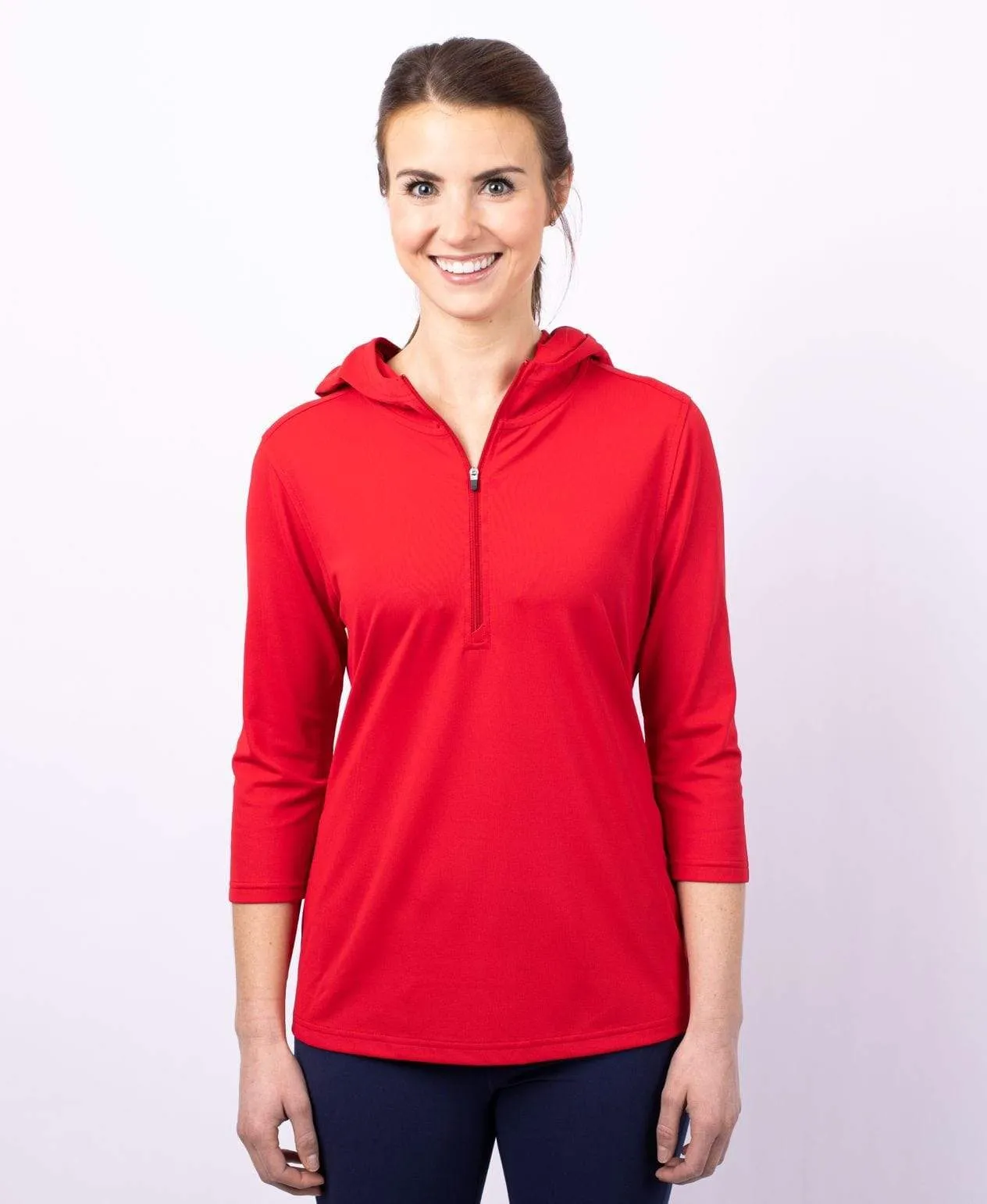 Cutter & Buck - Women's Virtue Eco Pique Half Zip Hoodie