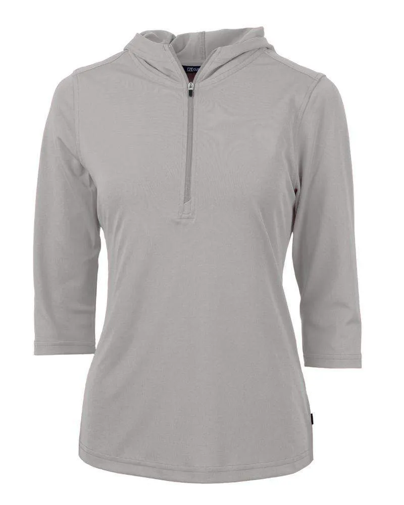 Cutter & Buck - Women's Virtue Eco Pique Half Zip Hoodie