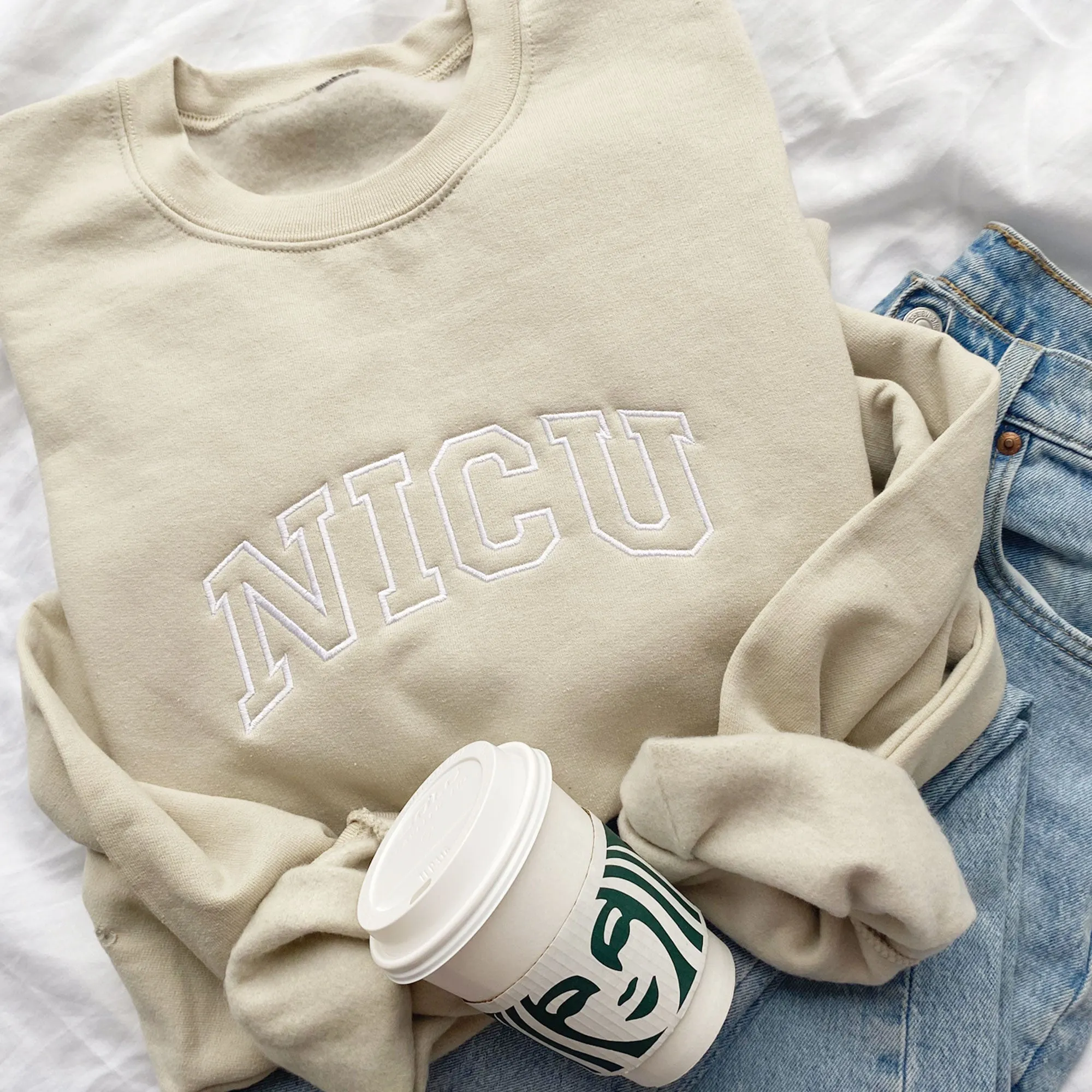 Embroidered NICU Nurse Gemma Crewneck