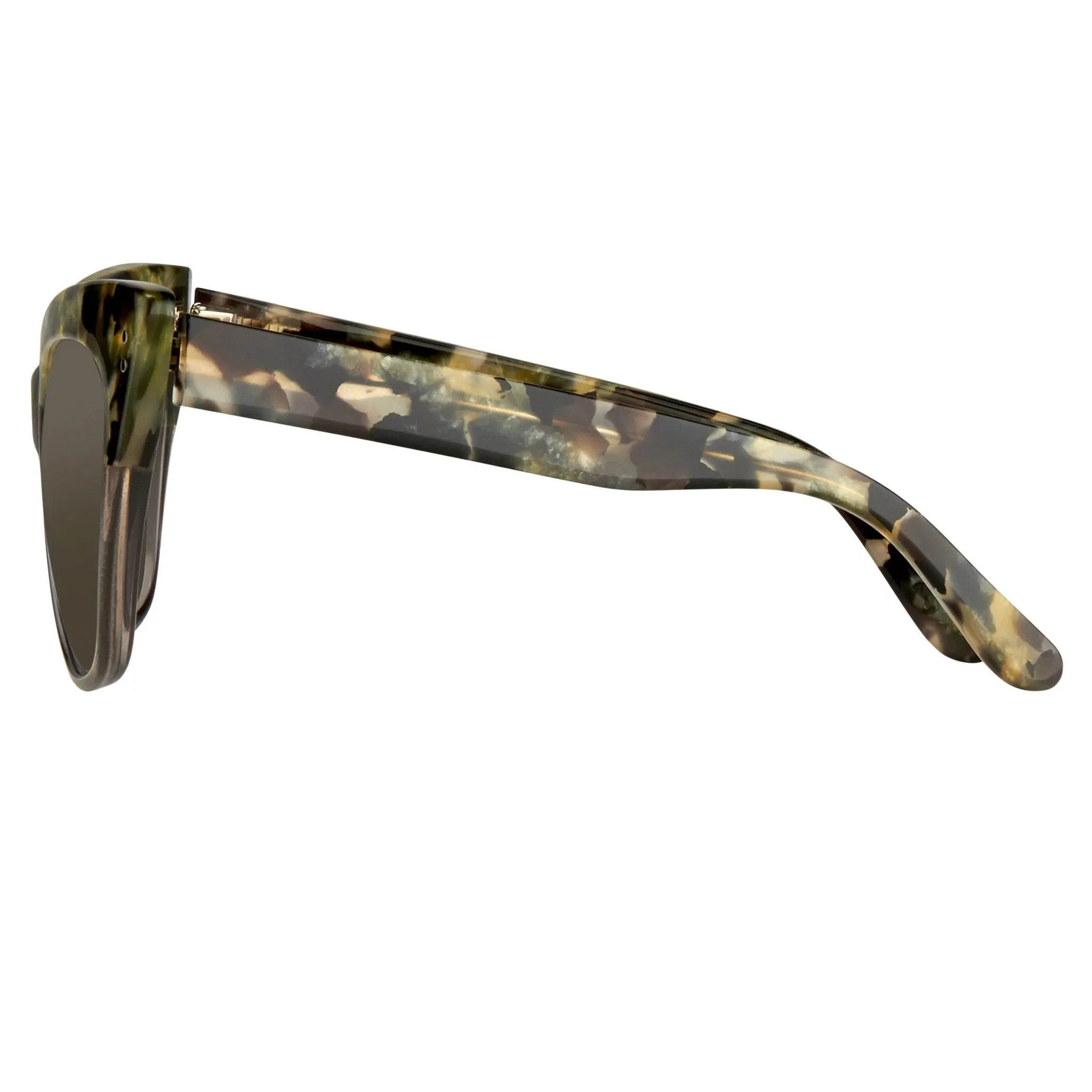 Erdem Ladies Sunglasses Cat Eye Marble and Grey EDM22C3SUN