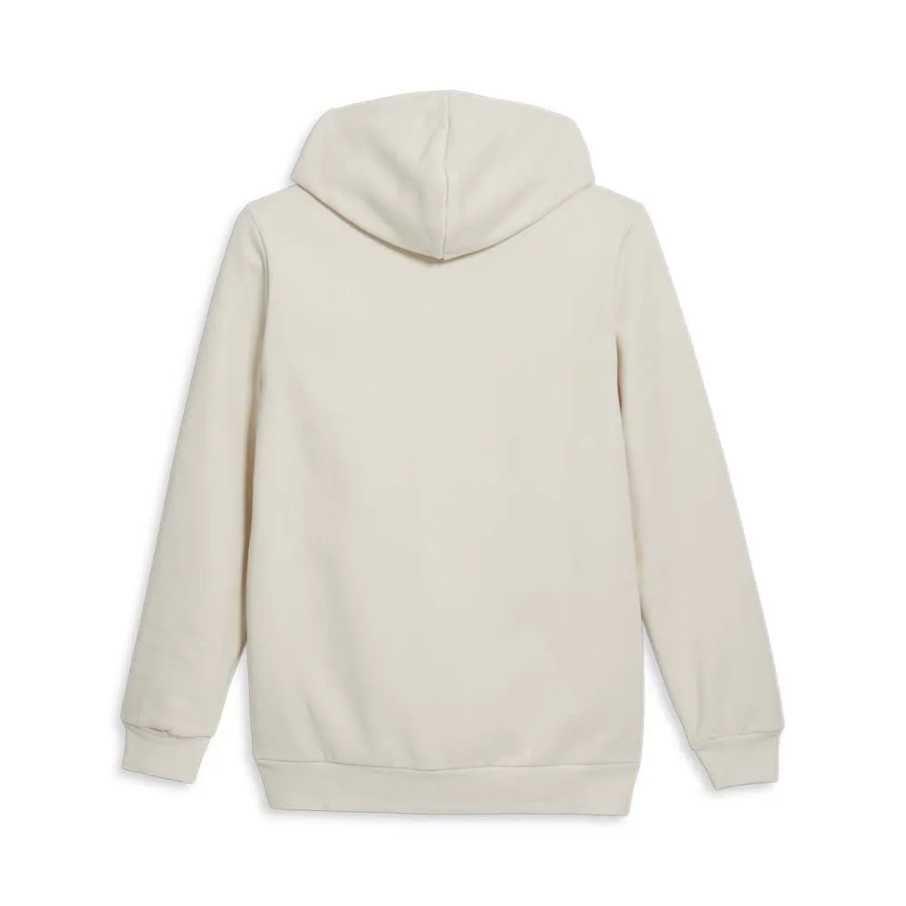 Faux Embroidered Pullover Hoodie