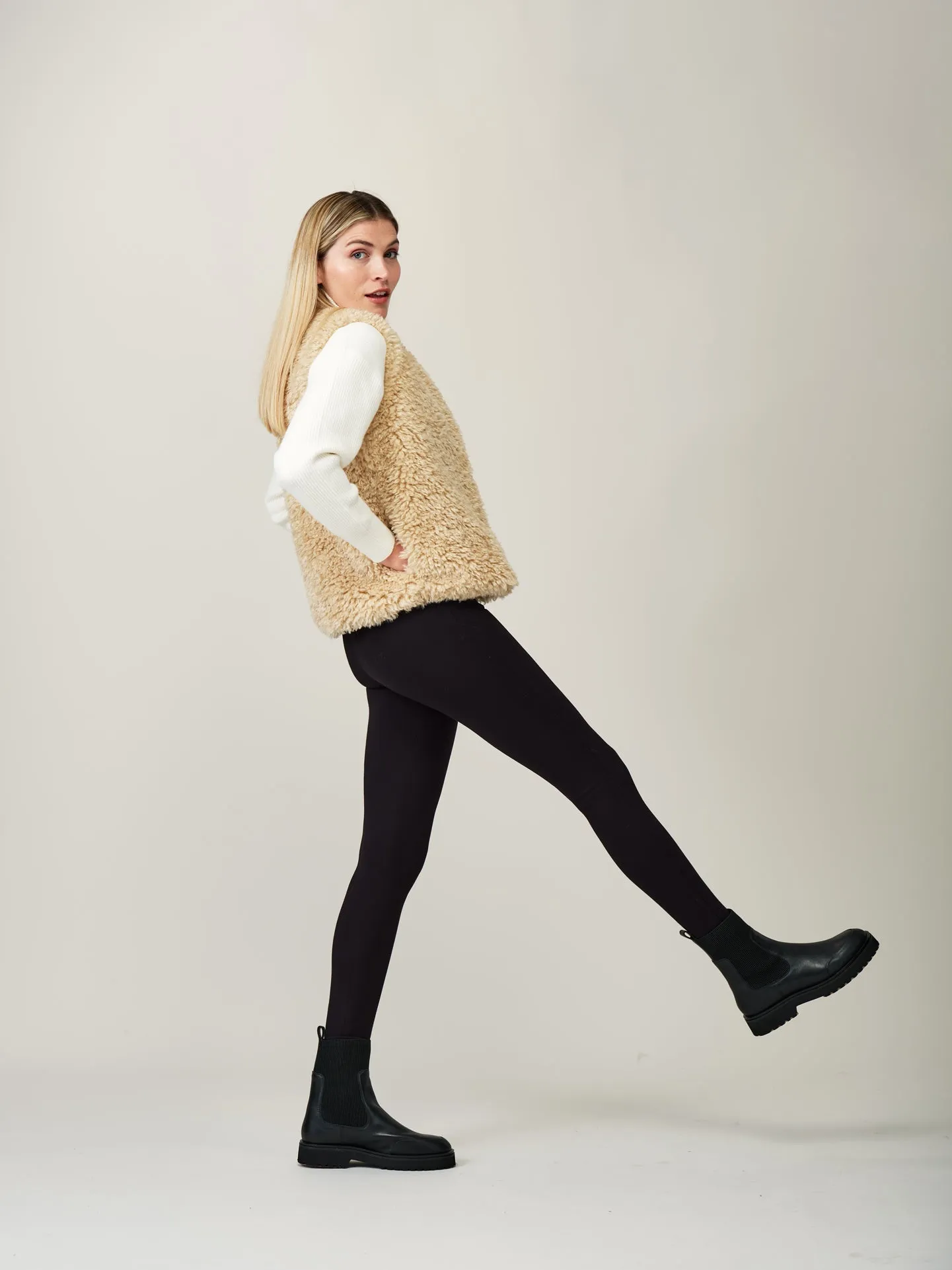 Faux Sheepskin Gilet