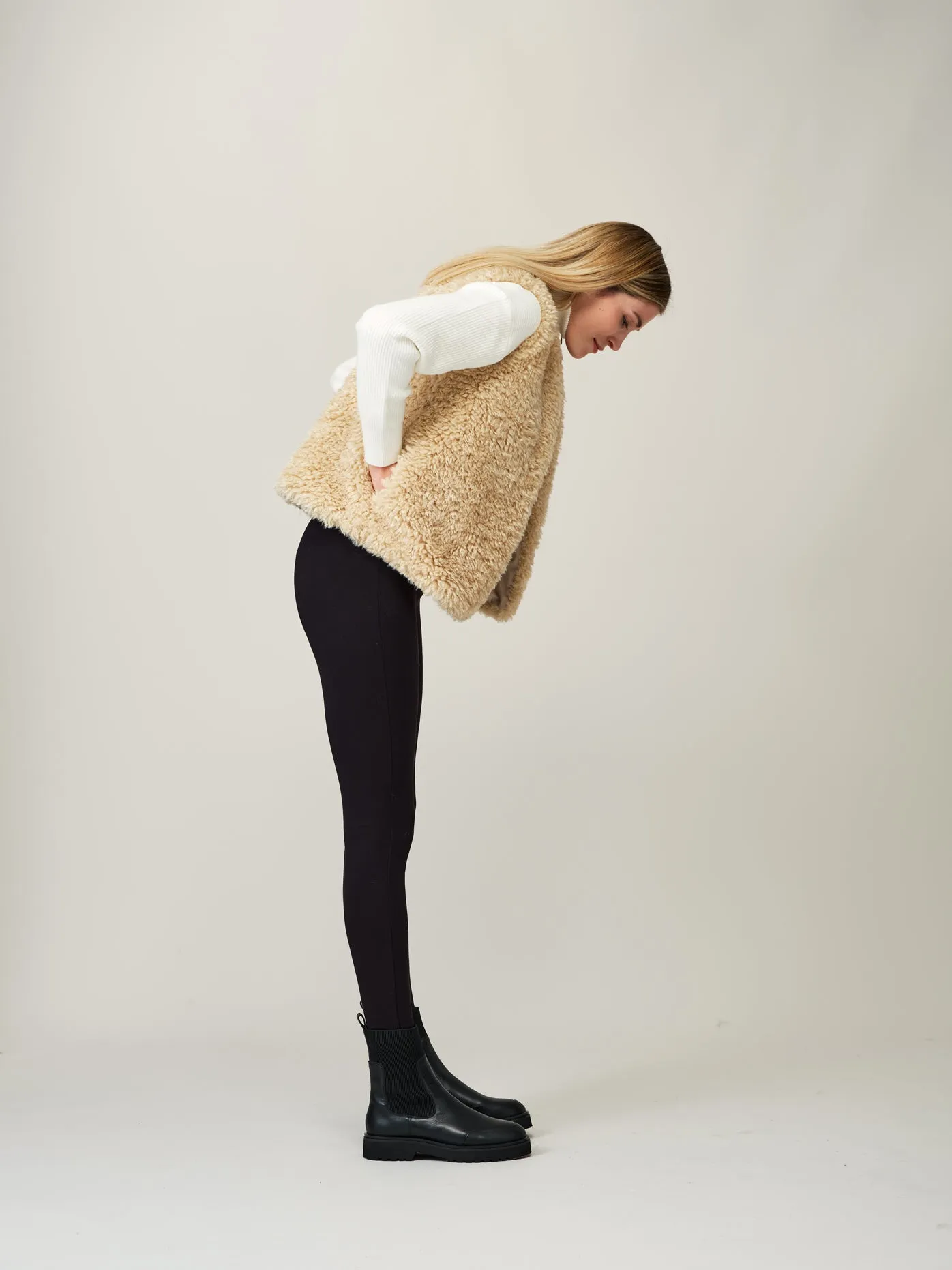 Faux Sheepskin Gilet