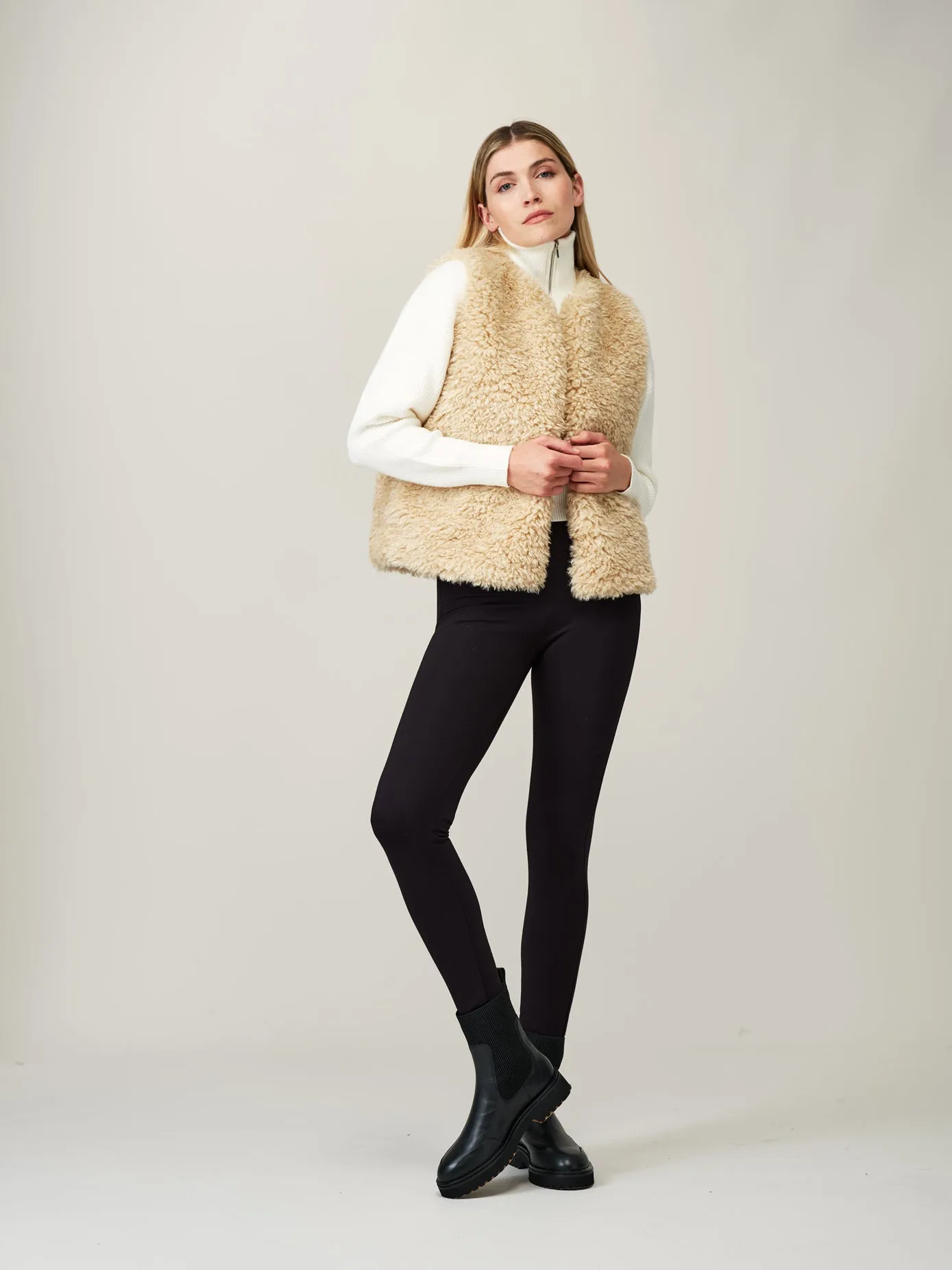 Faux Sheepskin Gilet