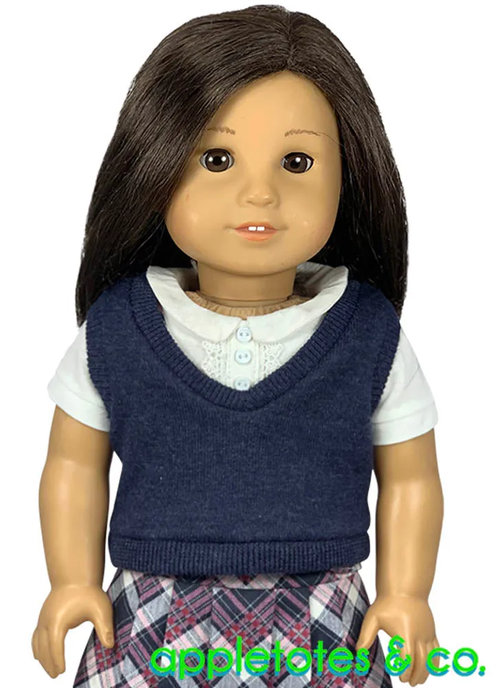 Free Sweater Vest Sewing Pattern for 18 Inch Dolls