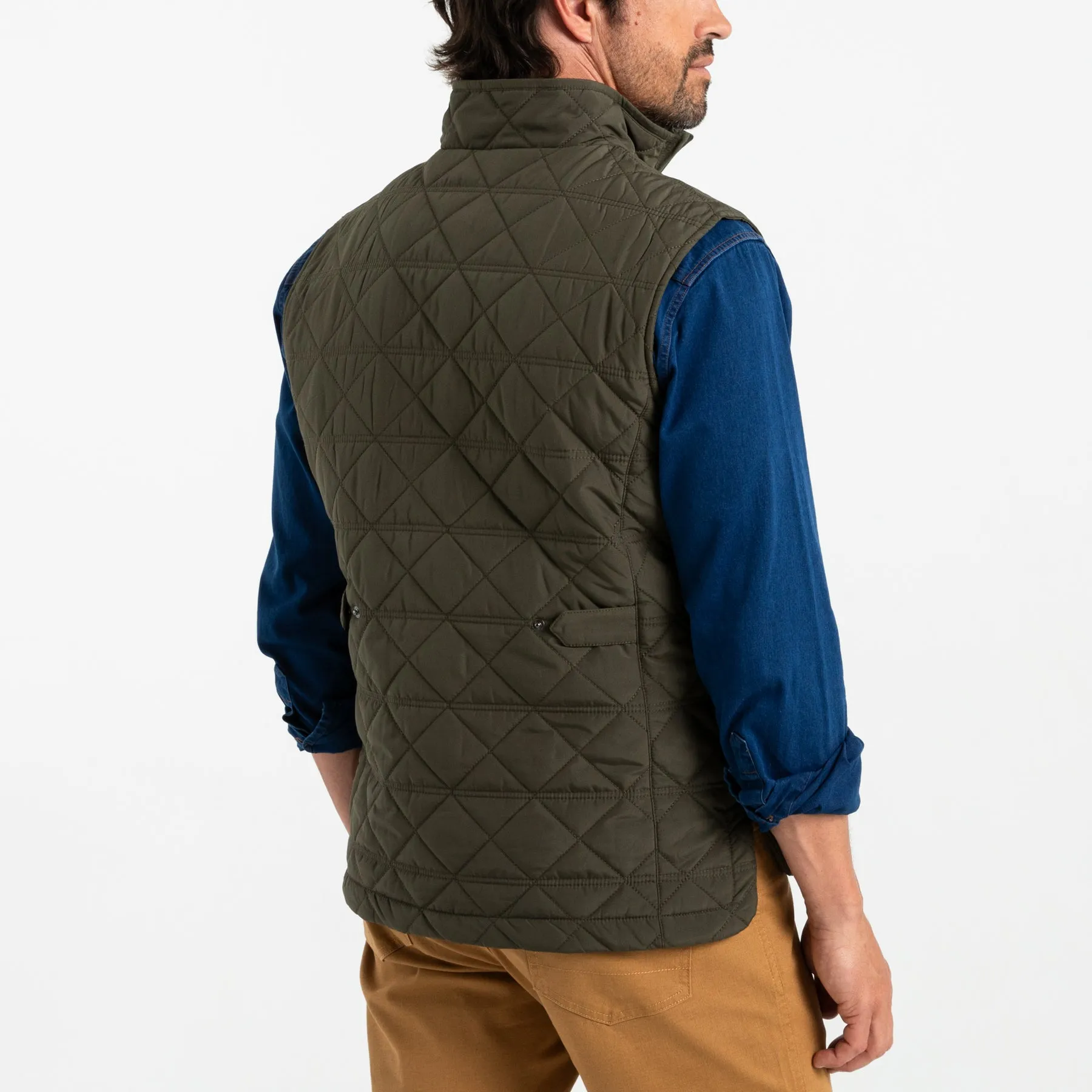 Fremont Performance Quilted Vest - Dark Forest Green