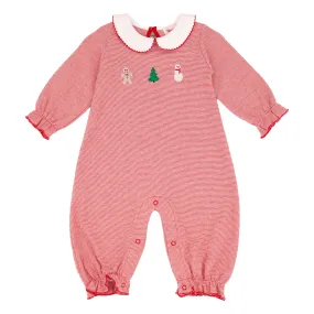 Frosty's Merry Trio Ruffle Romper