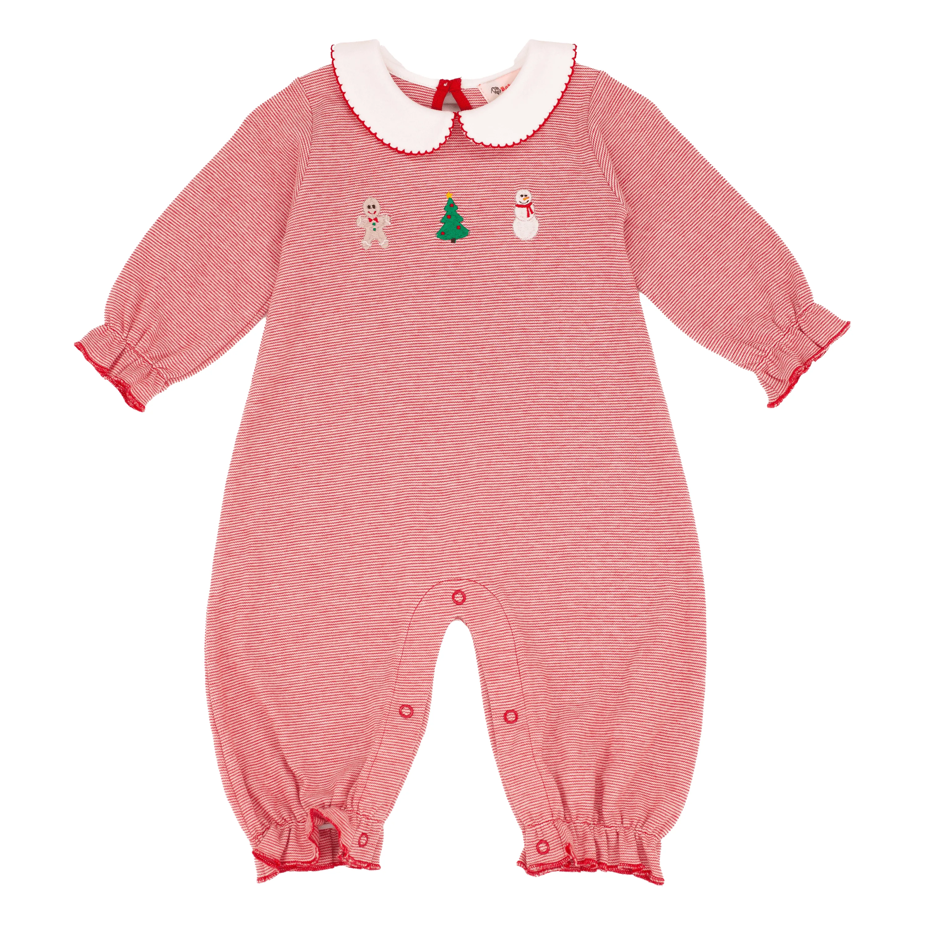 Frosty's Merry Trio Ruffle Romper