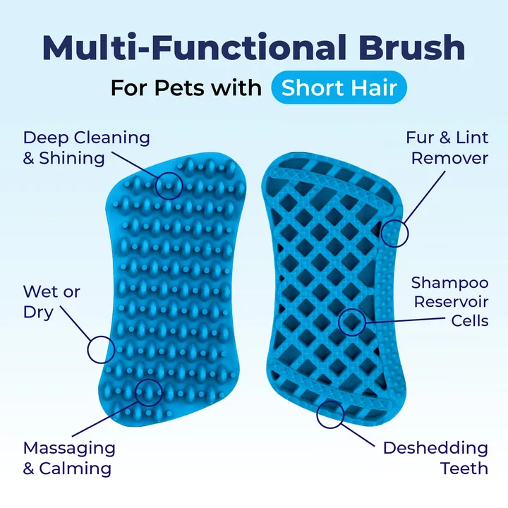 Furbliss® - Blue Brush for Pets with Short Hair