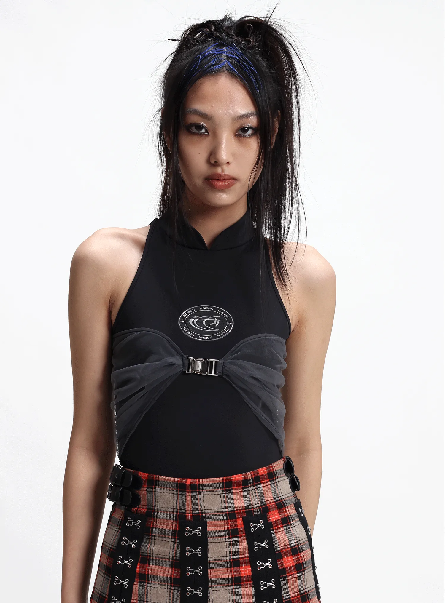 FUTURE WARRIOR BLK two-piece bodysuit