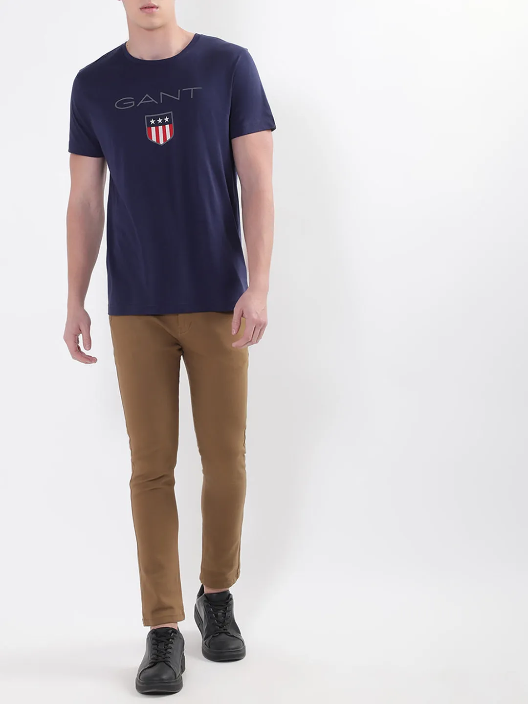 Gant Blue Shield Logo Regular Fit T-Shirt